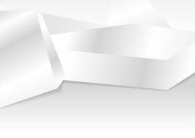 astratto grigio bianca hi-tech 3d geometrico sfondo vettore