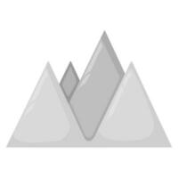 concetto cartone animato montagna icona, vettore illustrazione collina, isolato su bianca. biologico naturale paesaggio, montare Visualizza