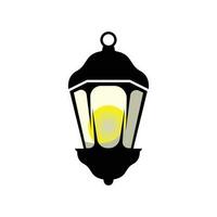 lanterna lampada logo disegno, vita illuminazione vettore, lampada logo illustrazione, Prodotto marca, retrò Vintage ▾ vettore