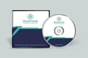 azienda CD copertina design e blu colore vettore