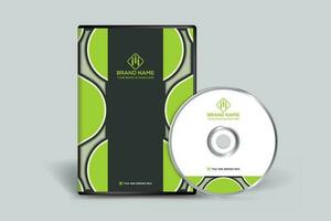 aziendale verde colore DVD copertina design vettore