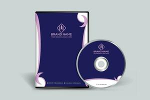 azienda DVD copertina design e viola colore vettore