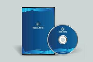 blu colore DVD copertina design vettore