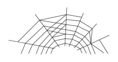 dimezzato ragno ragnatela Halloween clip arte vettore illustrazione