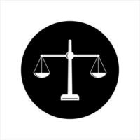 illustrazione vettore grafico di giustizia, bilancia, legge. Perfetto per logo o simbolo, eccetera.