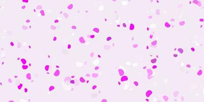trama vettoriale rosa viola chiaro con forme di memphis