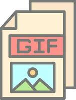 gif vettore icona design