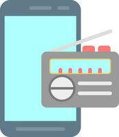 mobile Radio vettore icona design