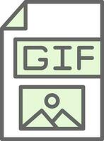 gif vettore icona design