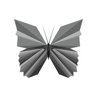 disegno poligonale a farfalla vettore