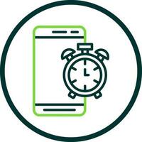 mobile allarme vettore icona design