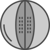 melone Cantalupo vettore icona design