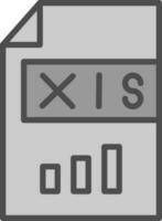 xls vettore icona design