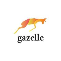 gazzella logo con minimalista design vettore