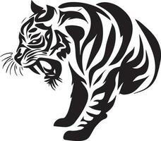tigre viso tatuaggio design vettore illustrazione