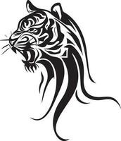 tigre viso tatuaggio design vettore illustrazione