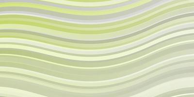 texture vettoriale giallo verde chiaro con arco circolare illustrazione colorata con modello di linee curve per il tuo design dell'interfaccia utente
