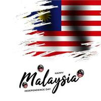 Malaysia indipendenza giorno saluto design vettore