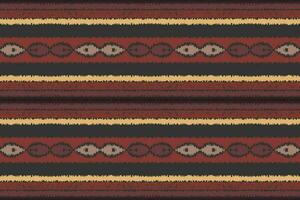 ikat tessuto paisley ricamo sfondo. ikat fiori geometrico etnico orientale modello tradizionale.azteco stile astratto vettore illustrazione.disegno per trama, tessuto, abbigliamento, avvolgimento, pareo.