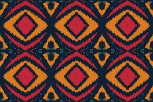 motivo ikat senza soluzione di continuità modello ricamo sfondo. ikat floreale geometrico etnico orientale modello tradizionale. ikat azteco stile astratto design per Stampa trama, tessuto, sari, sari, tappeto. vettore