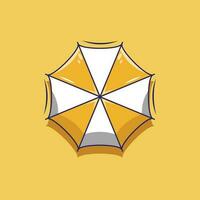 carino cartone animato vettore di ombrello per estate