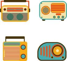 retrò Radio stereo. colorato illustrazione su bianca sfondo. vettore illustrazione