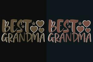 migliore nonna maglietta, Nonno camicia, regalo per nonna, migliore nonna, nonna cuore camicia, costume nonna, promossa per nonna, nuovo nonna camicia, benedetto mamma camicia, benedetto camicia vettore
