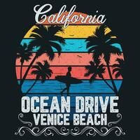 California oceano guidare Venezia spiaggia vettore