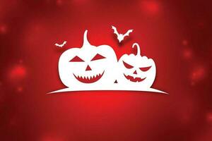 un' Halloween sfondo con jack-o-lantern, pipistrelli, e corvi. vettore