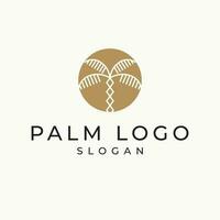 palma logo vettore design. geometrico boemo tropicale logo modello.