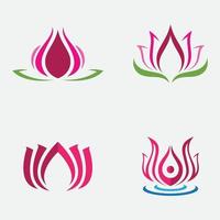 illustrazione vettoriale icona logo loto
