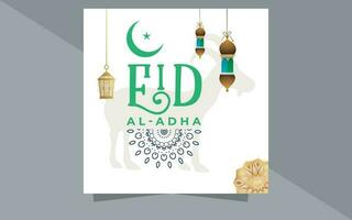 eid al adha modello di progettazione vettore