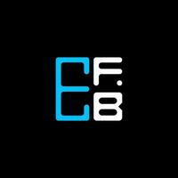 efb lettera logo creativo design con vettore grafico, efb semplice e moderno logo. efb lussuoso alfabeto design