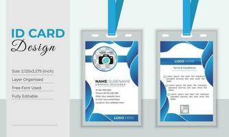 aziendale id carta design gratuito vettore modello