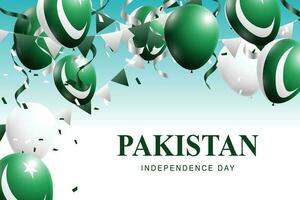 sfondo del giorno dell'indipendenza del pakistan. vettore