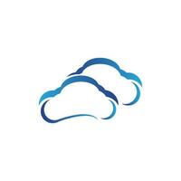 nube icona logo vettore modello