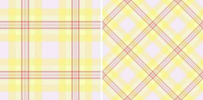 tessile senza soluzione di continuità sfondo di struttura tessuto plaid con un' tartan dai un'occhiata modello vettore. vettore