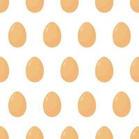 uova senza soluzione di continuità modello su bianca sfondo. vettore illustrazione