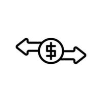 economia i soldi trasferimento cartello simbolo vettore