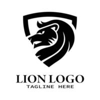 reale Leone re ispirazione logo design vettore