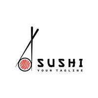 Sushi logo modello vettore icona per giapponese cibo illustrazione design