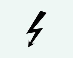 elettricità elettrico electirc tuono illuminazione bullone nero bianca silhouette simbolo icona cartello grafico clipart opera d'arte illustrazione pittogramma vettore
