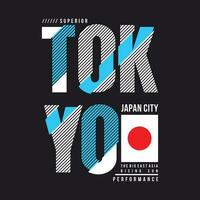 tokyo Giappone città grafico, tipografia disegno, moda t camicia, vettore illustrazione
