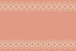etnico ikat tessuto modello geometrico stile. ikat ricamo etnico orientale modello rosa oro rosa oro sfondo. astratto,vettore,illustrazione.trama,abbigliamento,cornice,decorazione,motivo san valentino. vettore