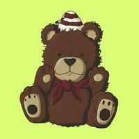 orsacchiotto orso illustrazione con carineria e adorabile Accessori vettore