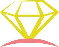 diamante icona vettore illustrazione. piatto design stile eps 10.