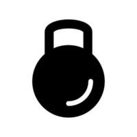 kettlebell icona vettore simbolo design illustrazione