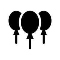 palloncini icona vettore simbolo design illustrazione