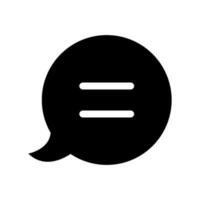 discorso bolla icona vettore simbolo design illustrazione