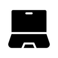 il computer portatile icona vettore simbolo design illustrazione